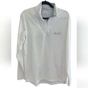 Slazenger womens half zip‎ white golf long sleeve top Performance fabric